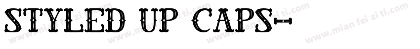 Styled up Caps字体转换